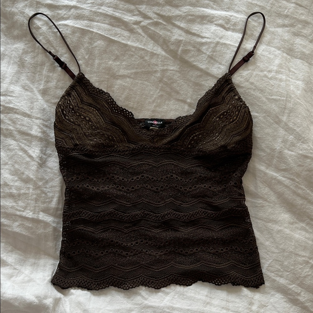 Cosabella sheer lace cami